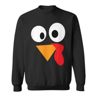 Happy Thanksgiving Funny Turkey Face Gifts For Turkey Lovers Funny Gifts Sweatshirt | Mazezy