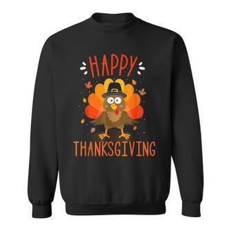 Happy Thanksgiving For Turkey Day Family Dinner Sweatshirt - Seseable