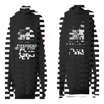 He Hates These Cans Sweatshirt | Mazezy