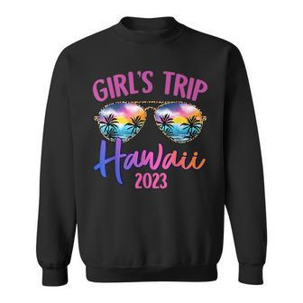 Hawaii Hawaiian 2023 Girls Trip Sunglasses Summer Girlfriend Sweatshirt | Mazezy AU