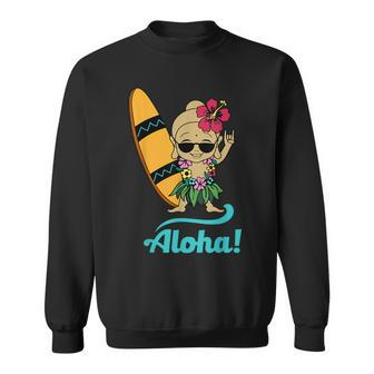 Hawaiian Surfing Buddha Aloha Hawaii Beach Yoga Sweatshirt | Mazezy