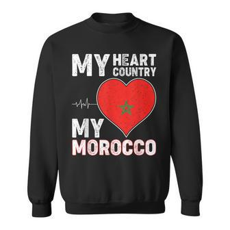 My Heart Country My Morocco For Moroccan Lovers Sweatshirt - Seseable