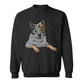 Heeler Australian Cattle Dog Lgbtq Gay Bear Flag Gay Pride Sweatshirt | Mazezy