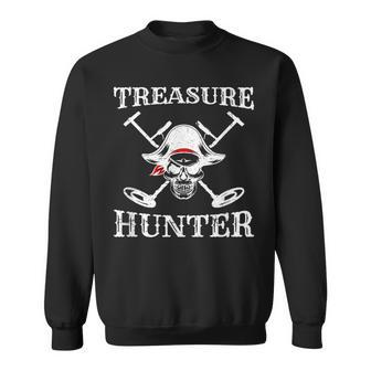 Hidden Treasure Hunter Pirate Metal Detector Gold Coins Sweatshirt | Mazezy
