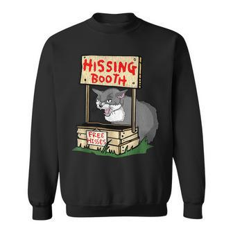 Hissing Booth Free Hisses Cat Sweatshirt - Seseable