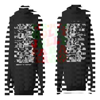 In My Holly Xmas Jolly Para Era Retro Christmas Jolly Para Sweatshirt - Thegiftio