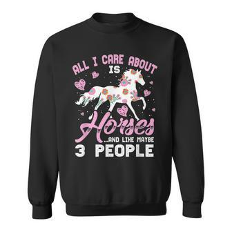 Horse Gifts For Girls Women Horse Riding Like Horses Cowgirl Sweatshirt | Mazezy