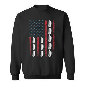 Hot Dog American Flag July 4Th Patriotic Summer Bbq Funny Patriotic Funny Gifts Sweatshirt | Mazezy