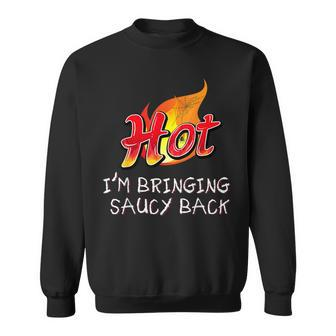Hot I'm Extra Spicy Hot Packet Taco Sauce Group Halloween Sweatshirt | Mazezy