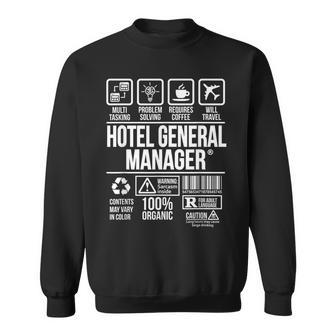Hotel General Manager Job Profession Dw Sweatshirt | Mazezy
