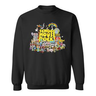 House Rock School Animated Cartoons Back To School Vintage Sweatshirt - Thegiftio UK