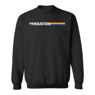 Houston Gay Pride Colors Outfits For Parades Festival Party Sweatshirt | Mazezy