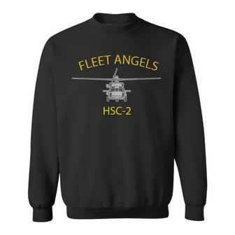 Hsc-2 Fleet Angels Mh-60 Helicopter Squadron Sweatshirt | Mazezy