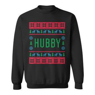 Hubby Ugly Christmas Sweater Matching Family Pajamas Sweatshirt - Monsterry