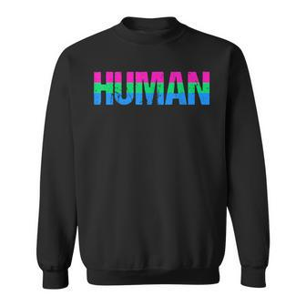 Human Poly Pride Month Lgbtq Lgbt Polyamorie Sweatshirt | Mazezy