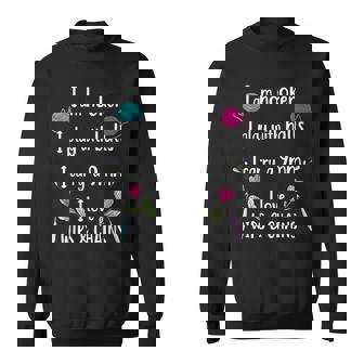 I Am Hooker I Play With Balls I Carry A 9Mm I Love Wipes Sweatshirt | Mazezy