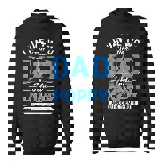 I Have Two Titles Dad And Poppy Funny Grandpa Fathers Day Sweatshirt - Thegiftio