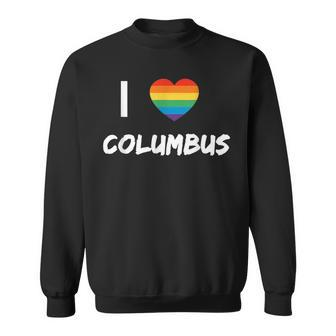 I Love Columbus Gay Pride Lbgt Sweatshirt | Mazezy