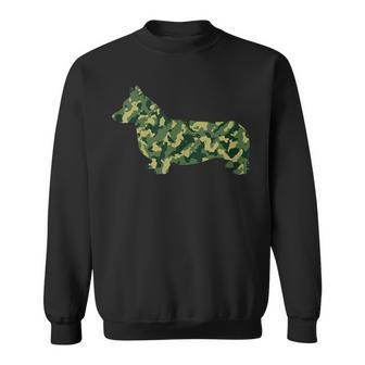 I Love My Corgi Dog Camouflage Gift Sweatshirt | Mazezy
