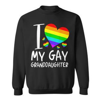 I Love My Gay Granddaughter Lgbt Month Family Proud Sweatshirt - Seseable
