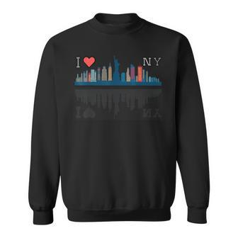 I Love New York City Nyc Liberty Statue Brooklyn Newyork Sweatshirt - Seseable