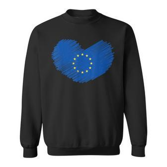 I Love The Eu | European Union Pride | Eu Flag Sweatshirt | Mazezy