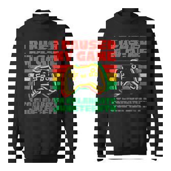 I Paused My Game To Celebrate Junenth Black Kids Boys Men Sweatshirt | Mazezy