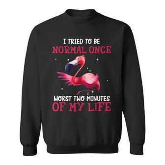 I Tried Being Normal Once Worst Two Minutes Of My Life Sweatshirt | Mazezy UK