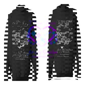 I Wear Purple For My Grandpa Alzheimers Awareness Infinity Sweatshirt | Mazezy