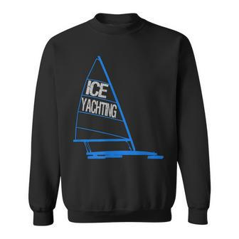 Ice Yachting Ice Boating Graphic Sweatshirt | Mazezy