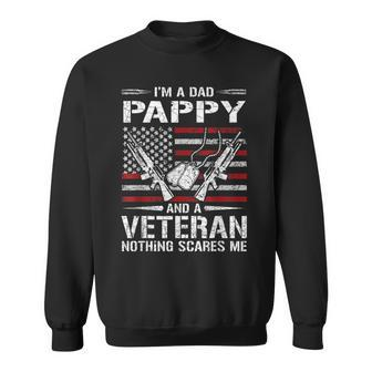 Im A Dad Pappy Veteran Fathers Day Sweatshirt | Mazezy