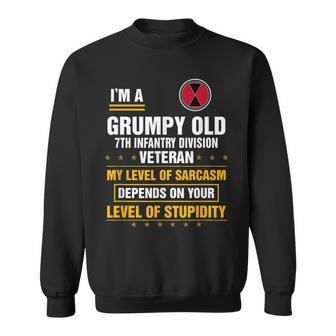Im A Grumpy Old 7Th Infantry Division Veteran Sweatshirt | Mazezy