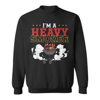 Im A Heavy Smoker Funny Grilling Bbq Gift Barbecue  Sweatshirt