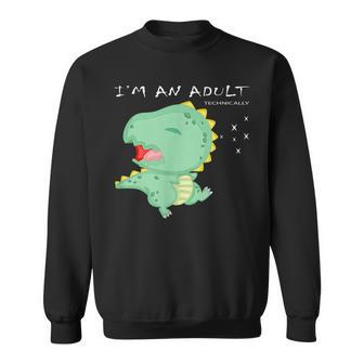 Im An Adult Technically Funny 18Th Birthday Sweatshirt | Mazezy