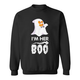 I'm Her Boo Halloween Ghost Matching Couple For Him Cute Sweatshirt - Thegiftio UK