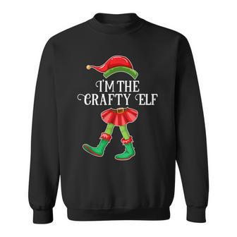 I'm The Crafty Elf Christmas Matching Family Group Sweatshirt | Mazezy UK