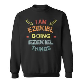 I'm Ezekiel Doing Ezekiel Things Cool Christmas Sweatshirt | Mazezy