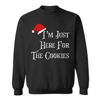 I'm Just Here For The Cookies Santa Christmas Sweatshirt - Seseable