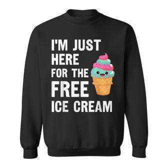 I'm Just Here For The Free Ice Cream Cruise 2023 Sweatshirt - Monsterry