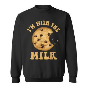 I'm With The Milk And Cookie Couples Matching Costumes Sweatshirt - Monsterry