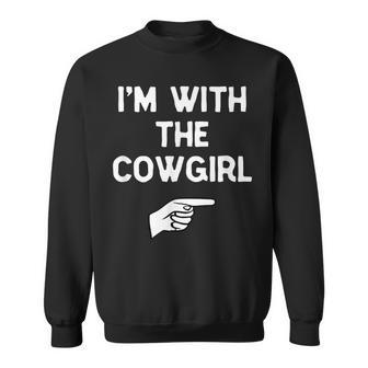 Im With The Cowgirl Costume Halloween Matching Sweatshirt