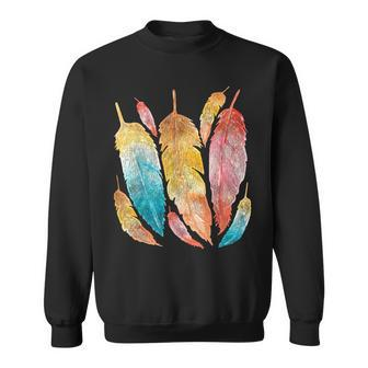 Indigenous Feathers Native American Roots Native American Sweatshirt | Mazezy