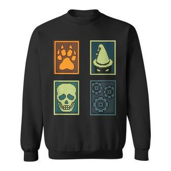 Inscryption Psychological Horror Card Categories Spooky Game Spooky Sweatshirt | Mazezy CA