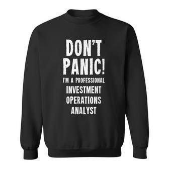 Investment Operations Analyst Sweatshirt | Mazezy