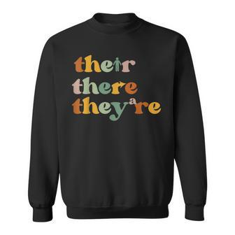 Their There They’Re Grammar Sweatshirt - Seseable