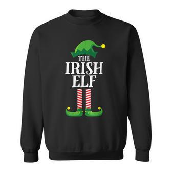 Irish Elf Matching Family Group Christmas Party Sweatshirt - Seseable