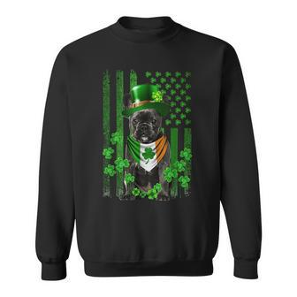 Irish French Bulldog St Patricks Day Funny Leprechaun Flag Leprechaun Funny Gifts Sweatshirt | Mazezy