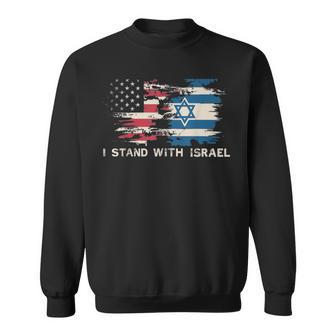 Israeli Flag Jewish Star Of David I Stand With Israel Sweatshirt | Mazezy AU