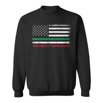 Italian American Flag Italy Flag Sweatshirt | Mazezy