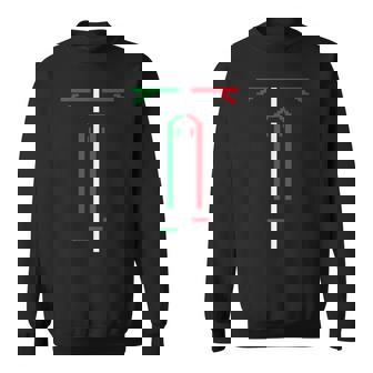 Italian Flag Biking Icon Cycling Love Bike Riding Italy Gift Sweatshirt | Mazezy